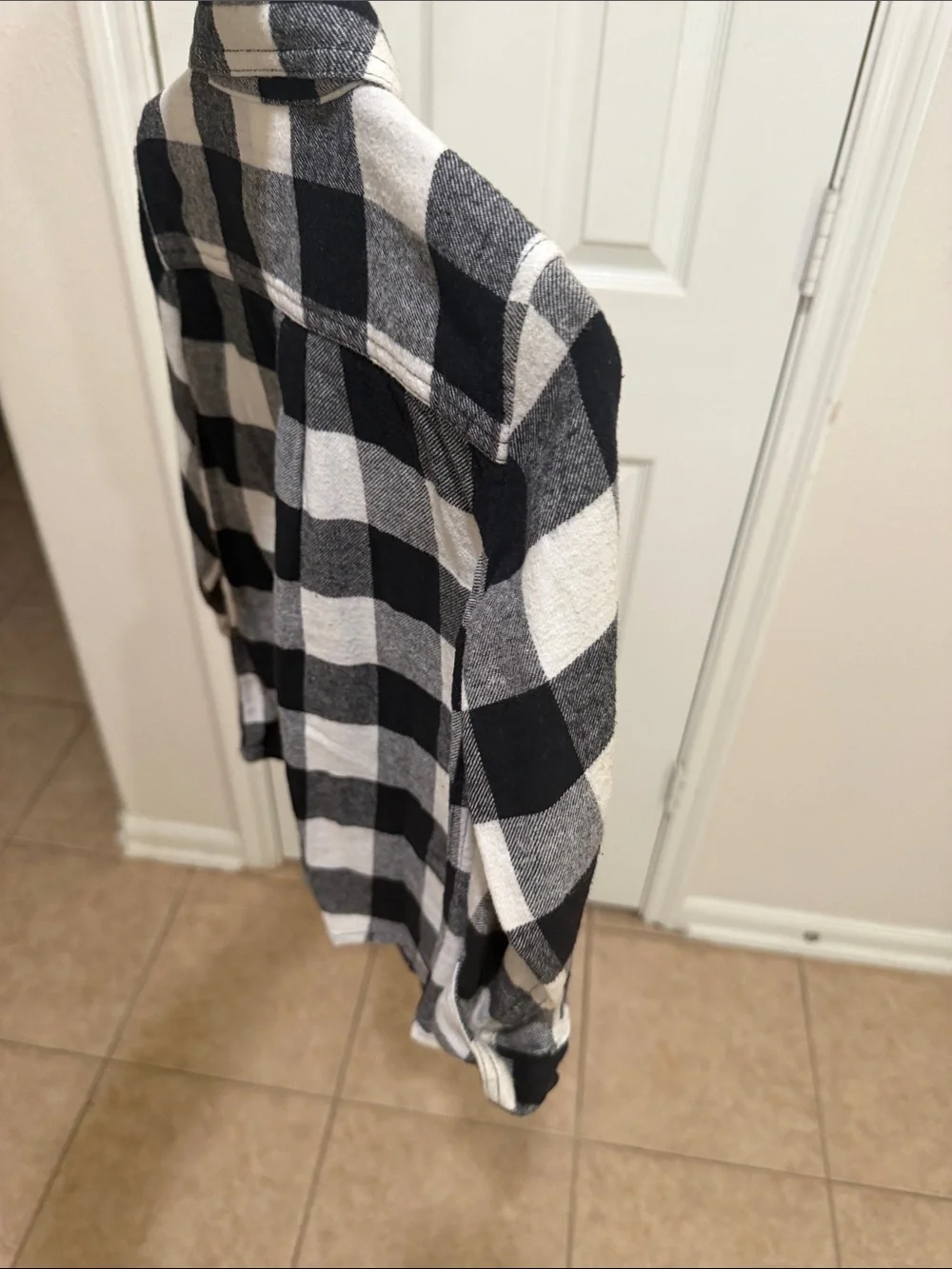 The Children's Place Black & White Buffalo Plaid Button-Down Shirt